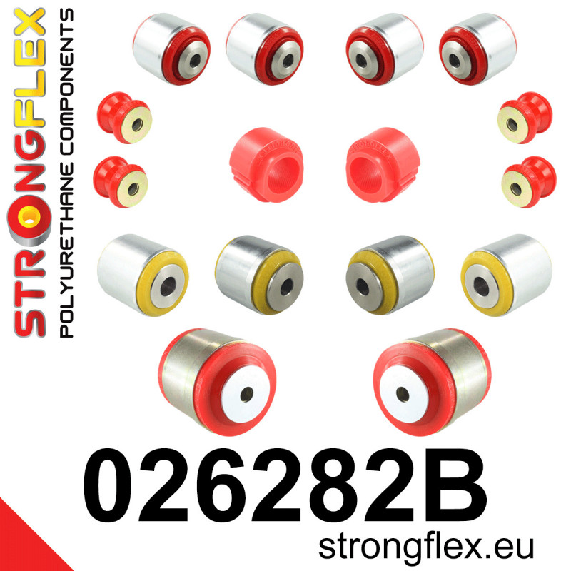 STRONGFLEX|026282B: Front suspension bush kit Audi A4/S4 RS4 V 15-23 B9 FWD Quattro 16-23 17-23 A5 S5 RS5 F5