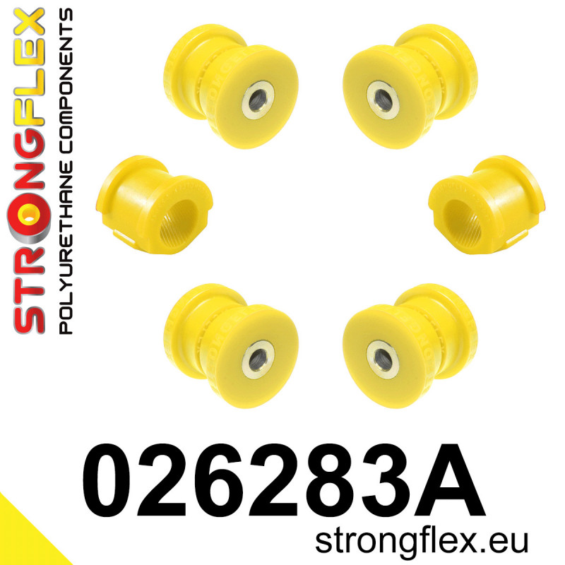 STRONGFLEX|026283A: Front suspension bush kit SPORT Audi 80/90 S2 RS2 B2 78-86 FWD Quattro Coupe B3 86-91 B4