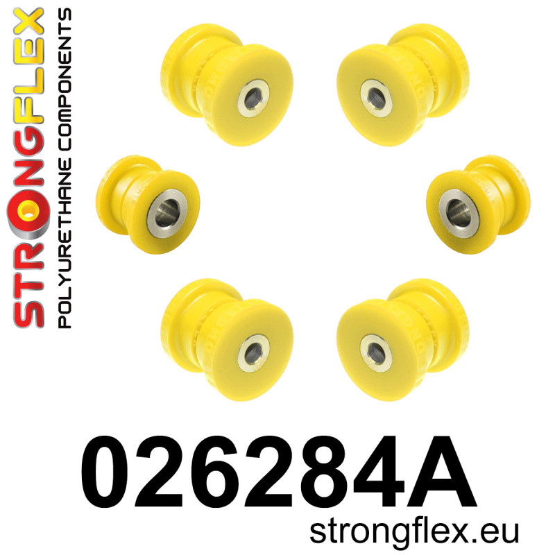 STRONGFLEX|026284A: Hinterachsbuchsen Satz SPORT Audi 80/90 S2 RS2 B2 78-86 Quattro Coupe B3