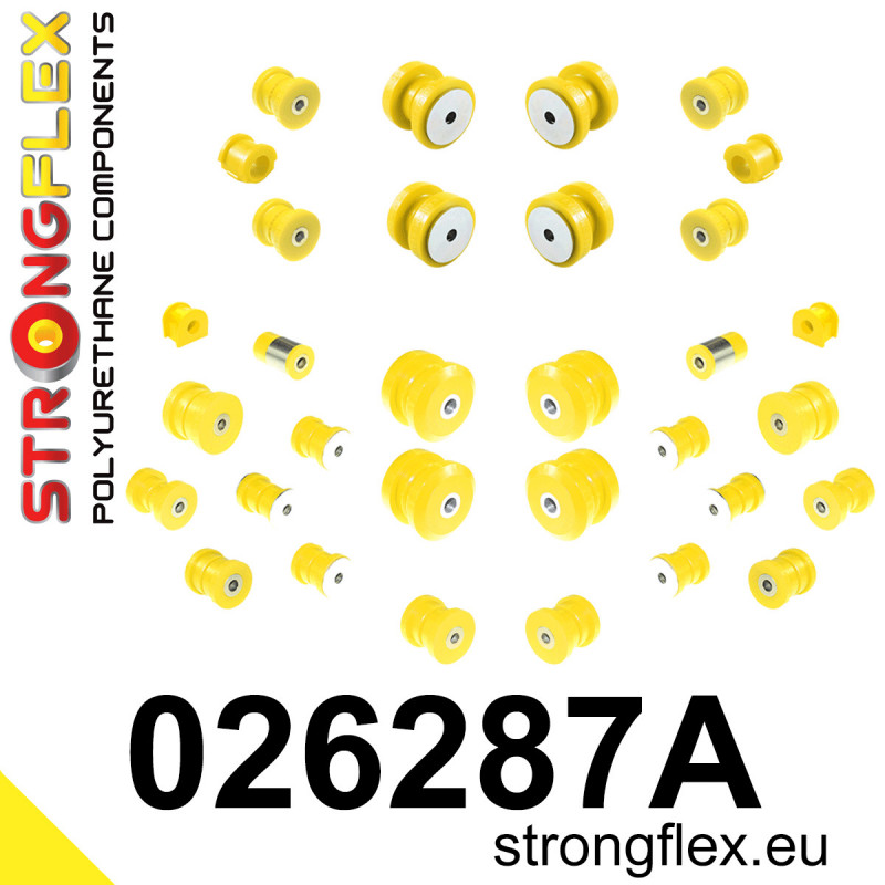 STRONGFLEX|026287A: Full suspension polyurethane bush kit SPORT Audi 80/90 S2 RS2 B4 91-96