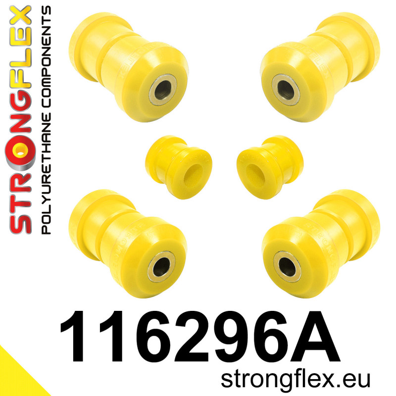 STRONGFLEX|116296A: Front suspension bush kit SPORT Mercedes Class E W124 84-97