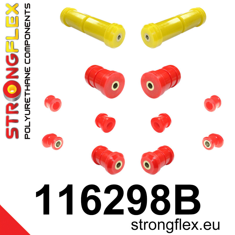 STRONGFLEX|116298B: Front suspension bush kit Mercedes Class E W210 95-03