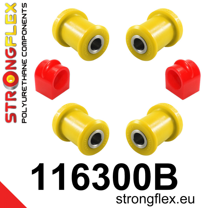 STRONGFLEX|116300B: Hinterachsbuchsen Satz Mercedes W123