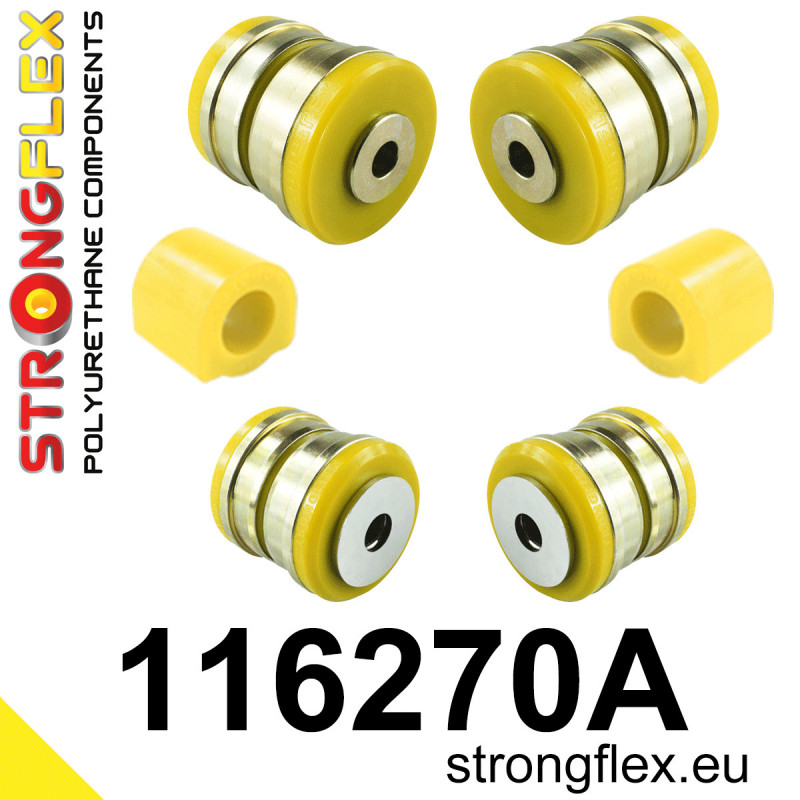 STRONGFLEX|116270A: Front suspension bush kit SPORT Mercedes Class C W204 07-14 4MATIC E C207/A207