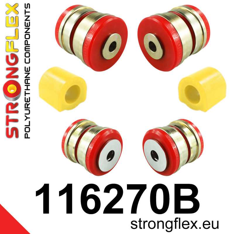 STRONGFLEX|116270B: Front suspension bush kit Mercedes Class C W204 07-14 4MATIC E C207/A207