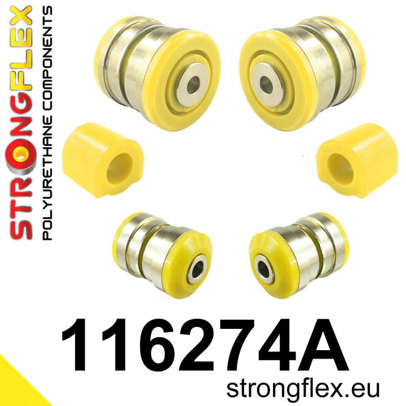 STRONGFLEX|116274A: Front suspension bush kit SPORT Mercedes Class E W212 09-16 RWD CLS-Class C218