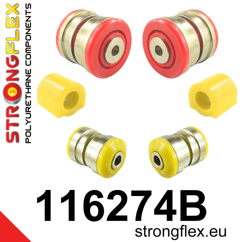 STRONGFLEX|116274B: Front suspension bush kit Mercedes Class E W212 09-16 RWD CLS-Class C218