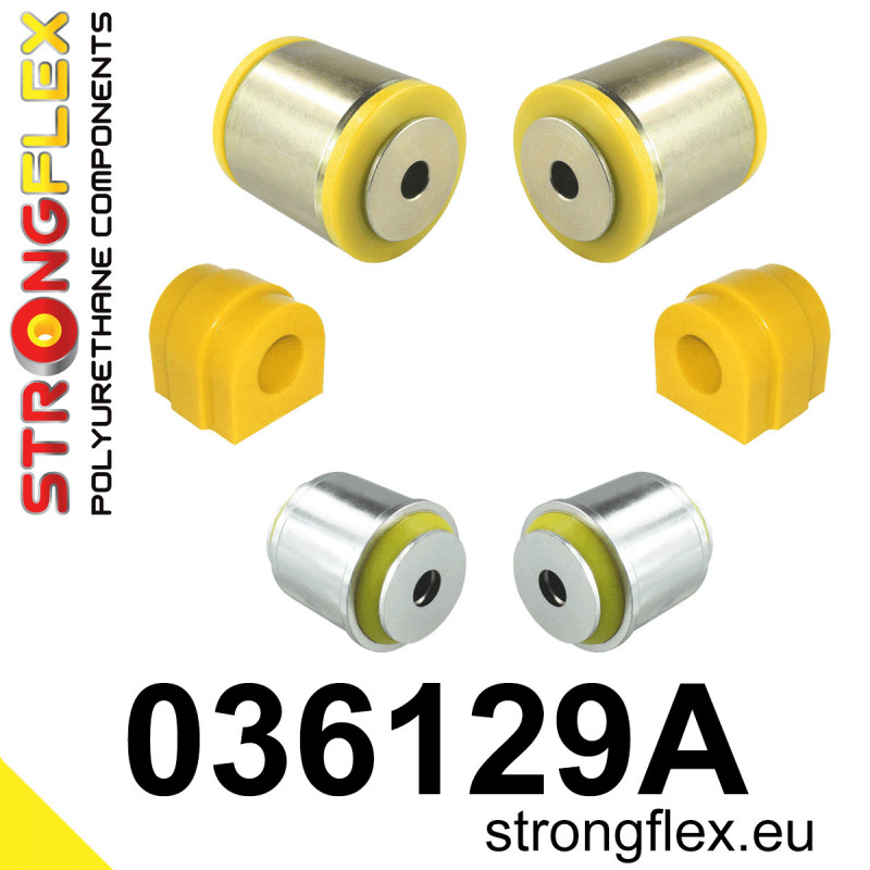 STRONGFLEX|036129A: Front suspension bush kit SPORT BMW Seria 5 IV 95-03 E39 Sedan