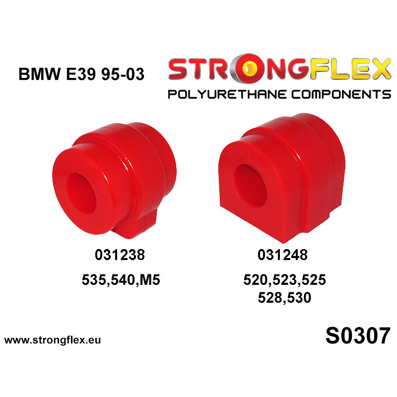 STRONGFLEX|036129B: Zestaw zawieszenia przedniego BMW Seria 5 IV 95-03 E39 Sedan