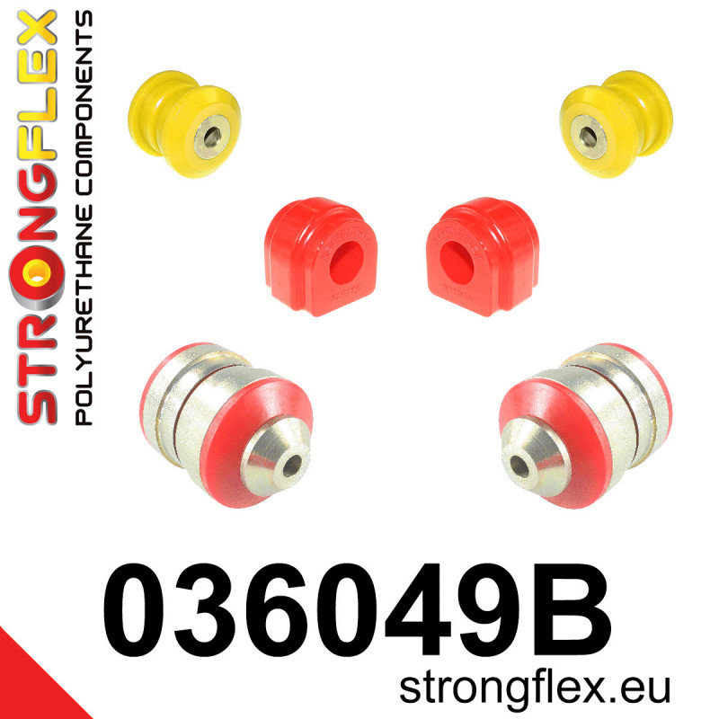 STRONGFLEX|036049B: Front suspension bush kit BMW Seria 1 II 11-19 F20/F21 RWD 3 VI 13-20 F30 F31 F34 F80 2 I 13-21