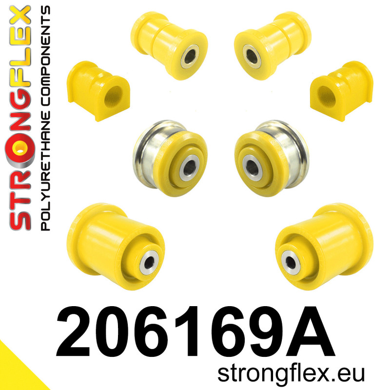 STRONGFLEX|206169A: Zestaw przedniego zawieszenia i tylnej belki SPORT Suzuki Swift FZ/NZ 10-17 SX4 S-Cross 13-21