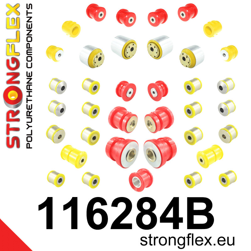 STRONGFLEX|116284B: Full suspension polyurethane bush kit AMG Mercedes Class E W211 02-09 AMG CLS-Class C219