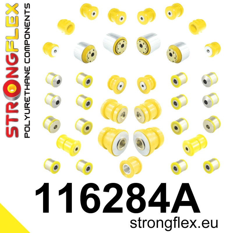 STRONGFLEX|116284A: Full suspension polyurethane bush kit AMG SPORT Mercedes Class E W211 02-09 AMG CLS-Class C219