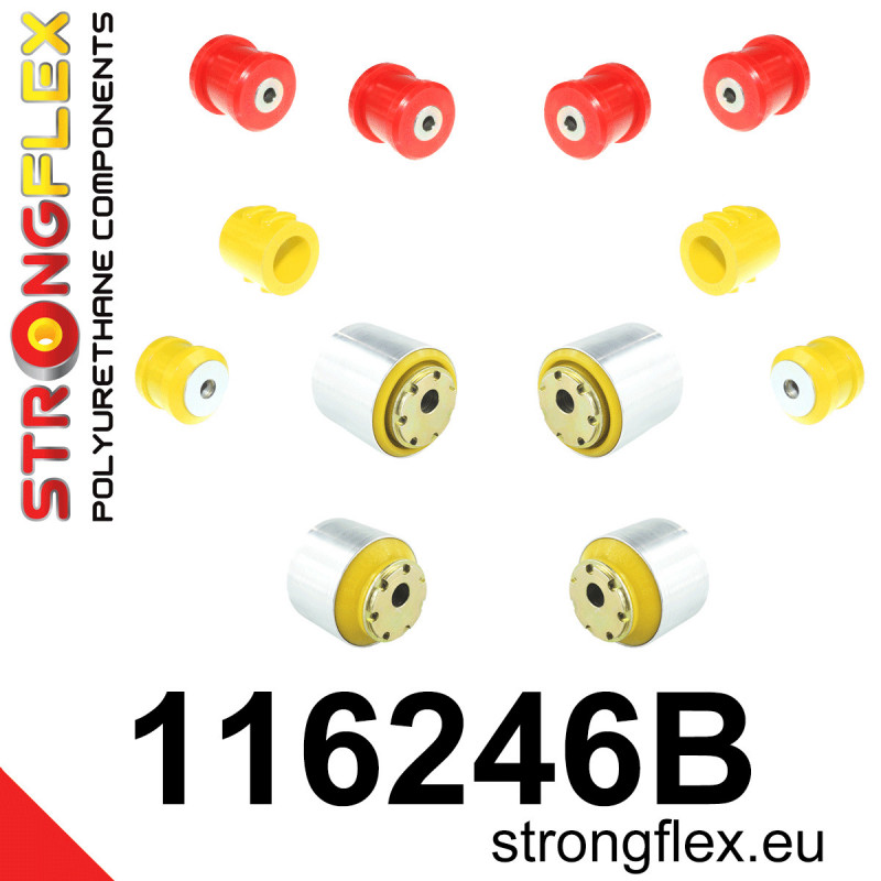 STRONGFLEX|116246B: Front suspension bush kit Mercedes Class E W211 02-09 RWD CLS-Class C219 04-10