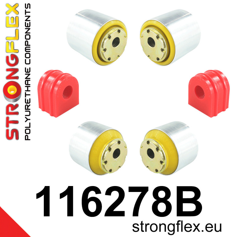 STRONGFLEX|116278B: Front suspension bush kit Mercedes SLK R171