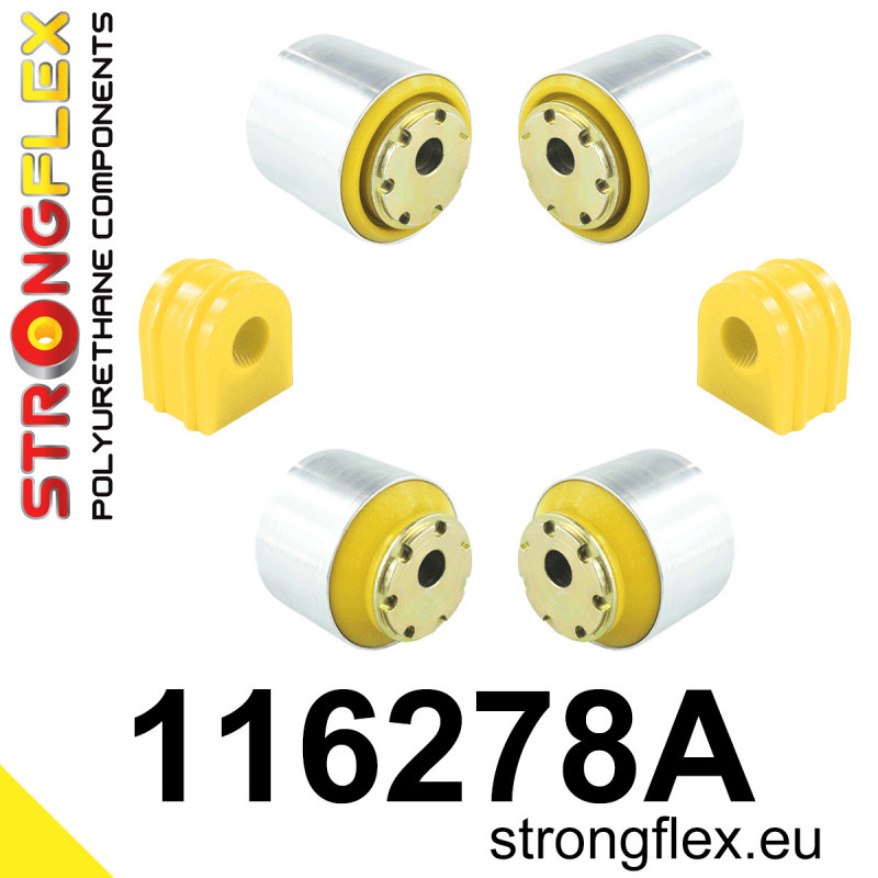 STRONGFLEX|116278A: Front suspension bush kit SPORT Mercedes SLK R171