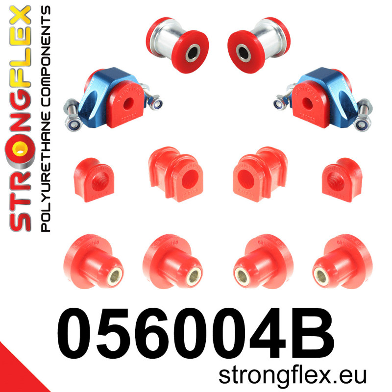 STRONGFLEX|056004B: Full suspension bush kit Citroën AX 86-98 Saxo/Chanson 96-04 Peugeot 106