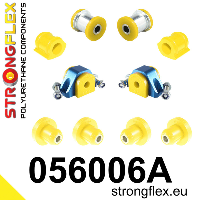 STRONGFLEX|056006A: Full suspension bush kit SPORT Citroën Saxo/Chanson 97-99 VTS VTR Peugeot 106 91-03 GTI RALLYE