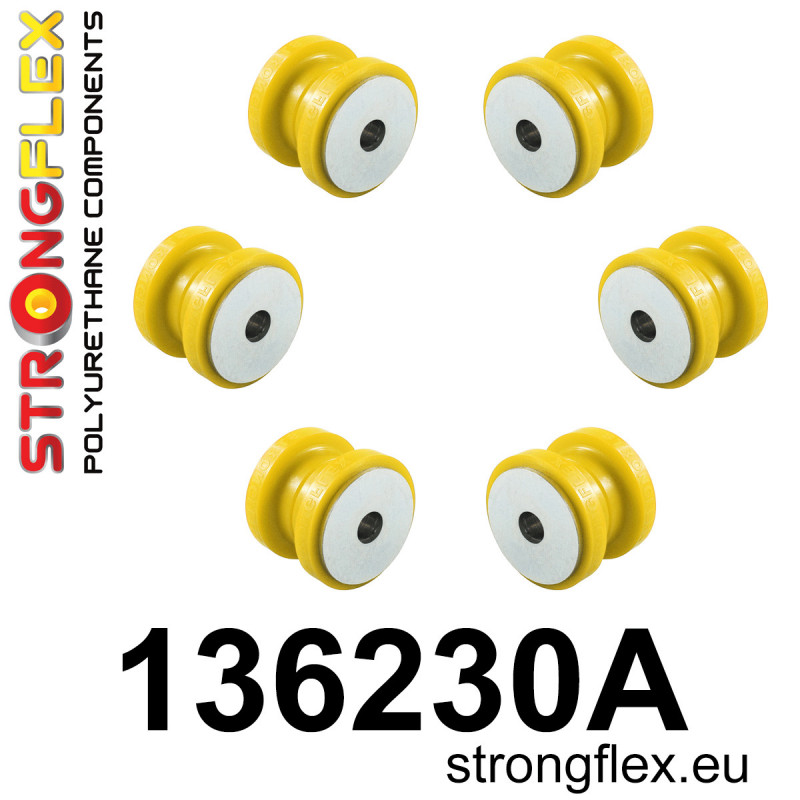 STRONGFLEX|136230A: Zestaw tulei przedniego wózka SPORT Saab 9-5 I 98-10 YS3E