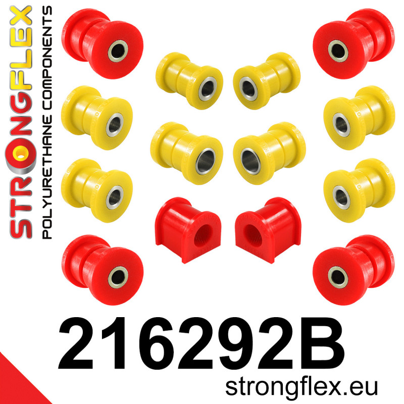 STRONGFLEX|216292B: Hinterachsbuchsen Satz Toyota Corolla VII 92-97 E100 4WD VIII 97-02 E110