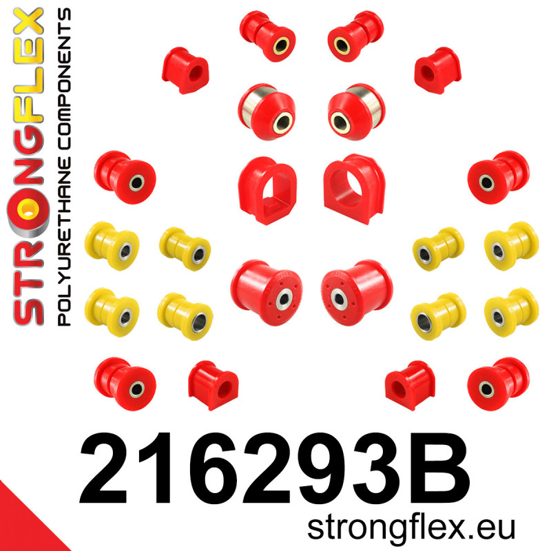 STRONGFLEX|216293B: Kompletny zestaw zawieszenia Toyota Corolla VII 92-97 E100 4WD VIII 97-02 E110