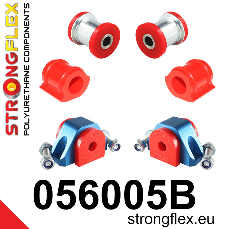 STRONGFLEX|056005B: Front suspension bush kit Citroën Saxo/Chanson 97-99 VTS VTR Peugeot 106 91-03 GTI RALLYE XSI