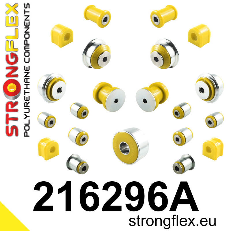 STRONGFLEX|216296A: Full suspension bush kit SPORT Toyota Yaris IV 19- P21/PA1/PH1 20- GR-FOUR