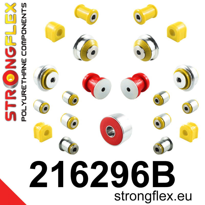 STRONGFLEX|216296B: Full suspension bush kit Toyota Yaris IV 19- P21/PA1/PH1 20- GR-FOUR