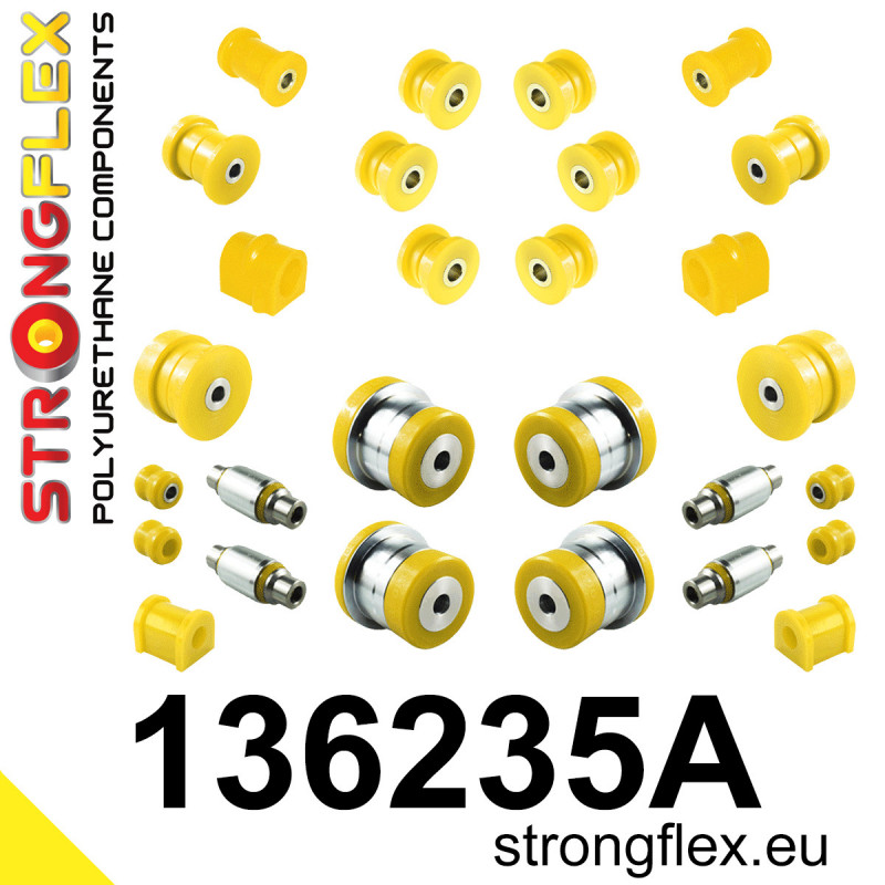 STRONGFLEX|136235A: Full suspension polyurethane bush kit SPORT Opel/Vauxhall Vectra Cavalier B 95-02