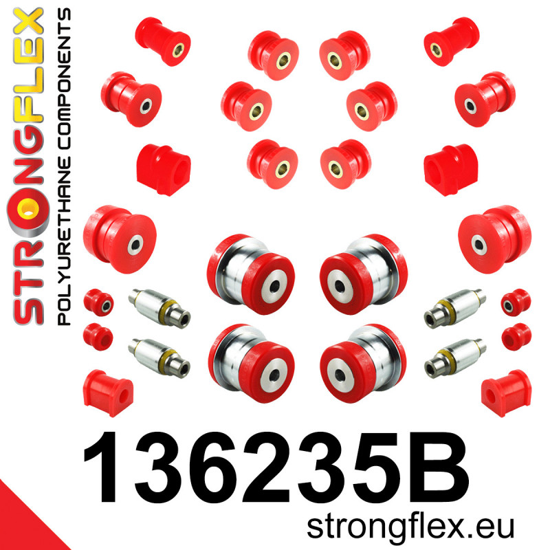 STRONGFLEX|136235B: Full suspension polyurethane bush kit Opel/Vauxhall Vectra Cavalier B 95-02