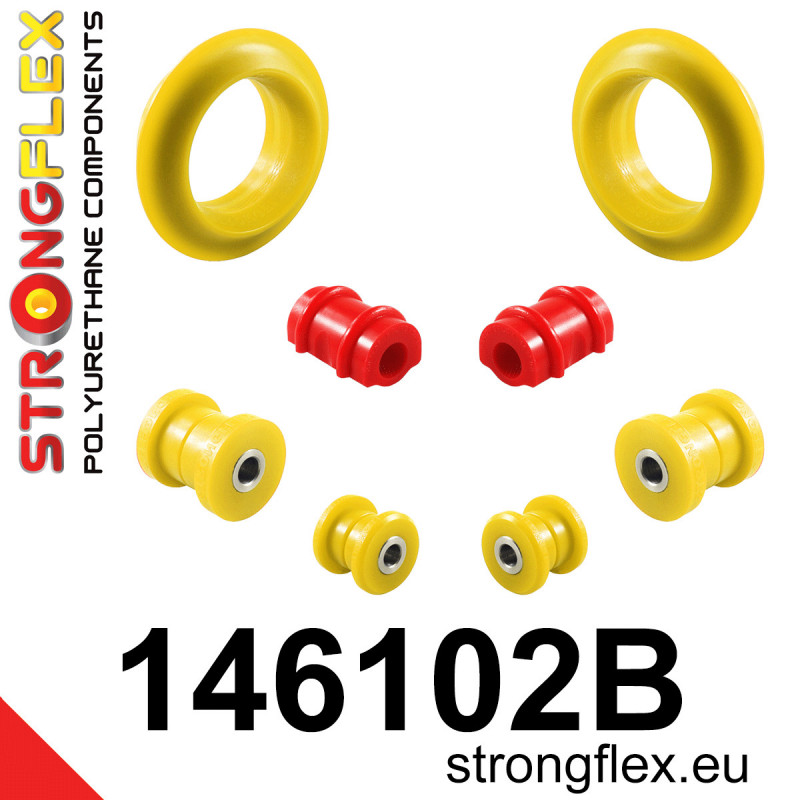 STRONGFLEX|146102B: Front suspension bush kit Citroën C15 84-06 Talbot Samba 81-86 Renault 14 76-83 LNA 76-86 Visa 78-88