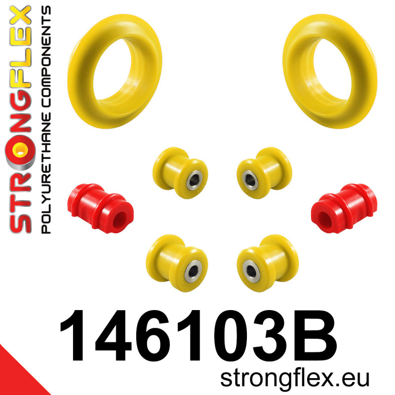 STRONGFLEX|146103B: Front suspension bush kit Citroën Visa GTI 85-88 Peugeot 309 GTI TD 86-93 205 Rallye Diesel 84-98