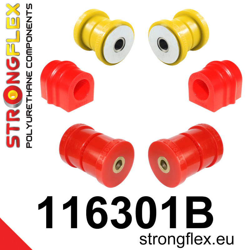 STRONGFLEX|116301B: Front suspension bush kit Mercedes Class C W203 00-11 00-07 4MATIC