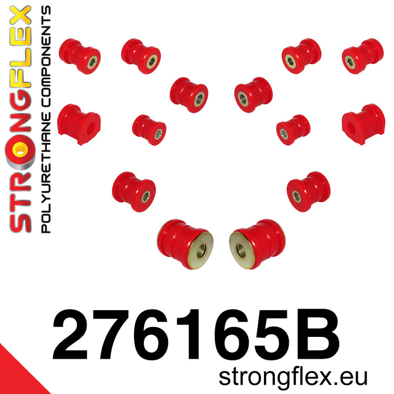 STRONGFLEX|276165B: Polyurethan Buchsensatz Hinterachse Subaru Forester III 09-13 SH Impreza 07-14 GE GV GH GR IV 11-16 GP GJ