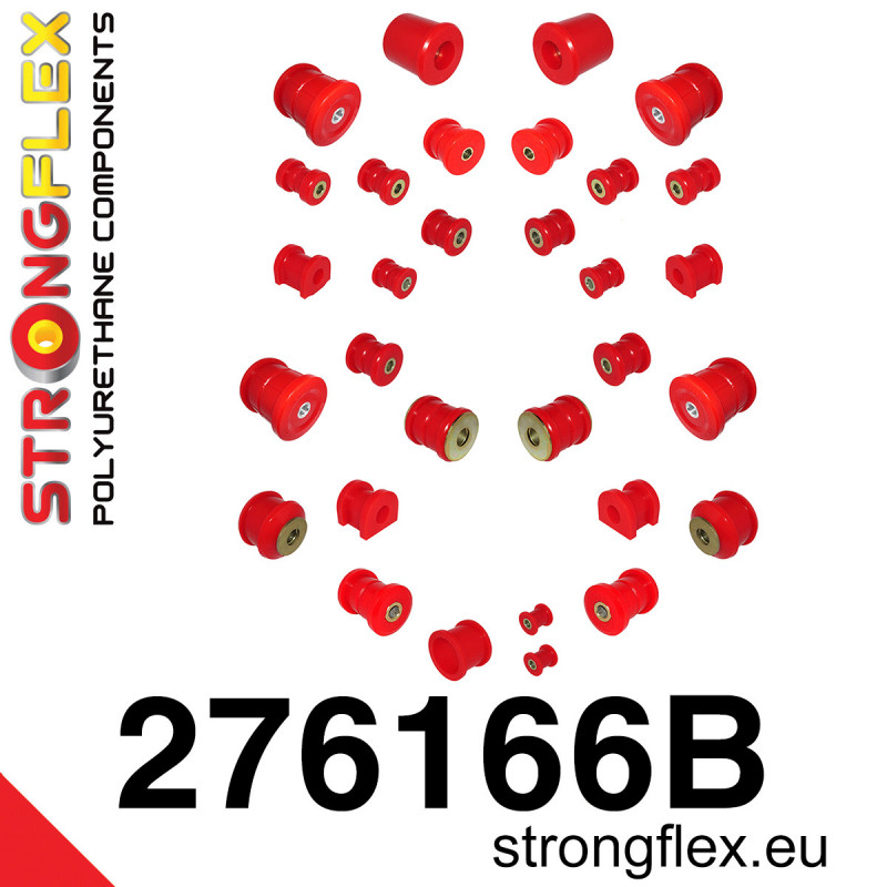 STRONGFLEX|276166B: Zestaw kompletny zawieszenia Subaru Impreza III 07-14 GE GV GH GR IV 11-16 GP GJ Exiga 09-14 YA