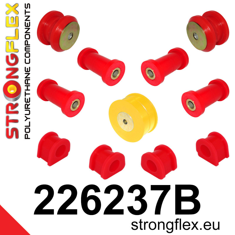 STRONGFLEX|226237B: Rear suspension bush kit Volkswagen Golf II 83-92 19E/1G Country Syncro Rallye 4x4 III 91-99 1H 1E 91-02