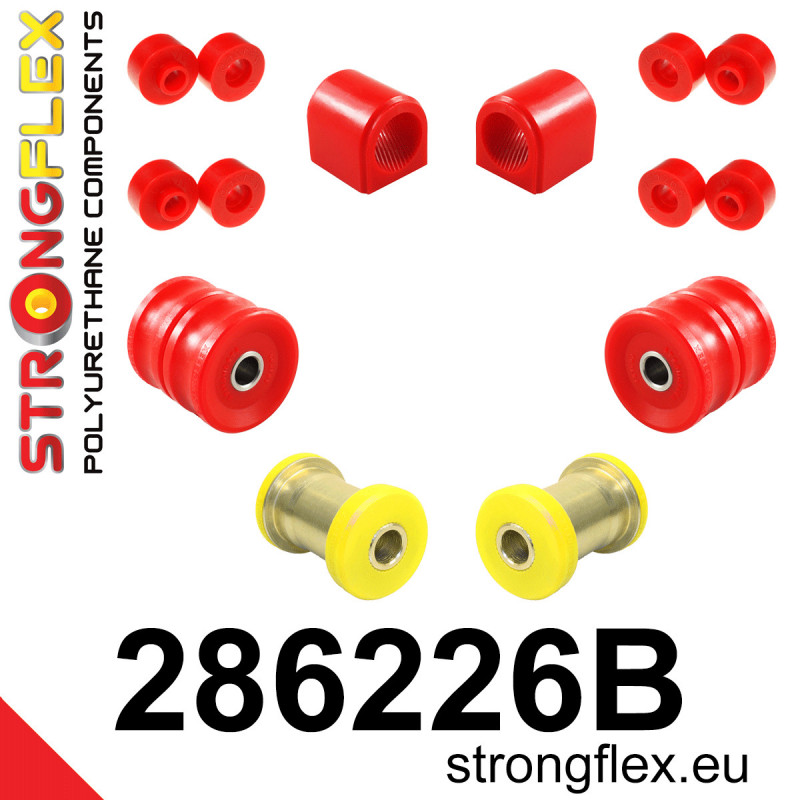 STRONGFLEX|286226B: Front suspension bush kit Nissan S-chassis 180SX/200SX 240SX Silvia IV 83-88 S12