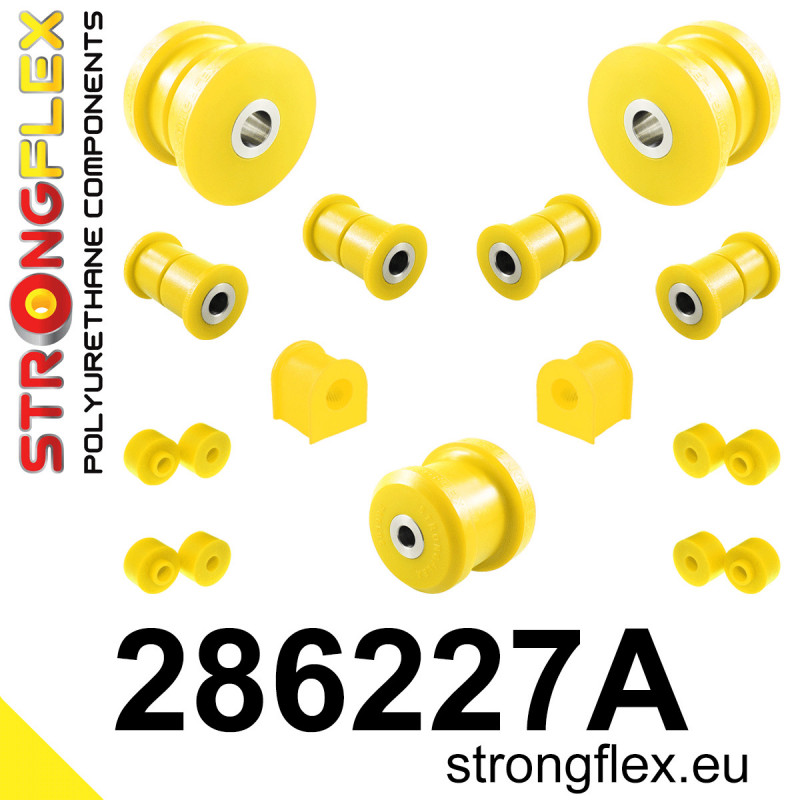 STRONGFLEX|286227A: Rear suspension bush kit SPORT Nissan S-chassis 180SX/200SX 240SX Silvia IV 83-88 S12