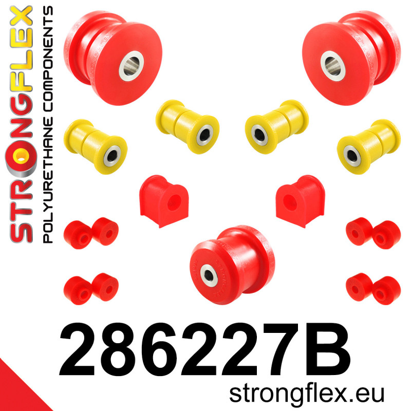 STRONGFLEX|286227B: Hinterachsbuchsen Satz Nissan S-chassis 180SX/200SX 240SX Silvia IV 83-88 S12