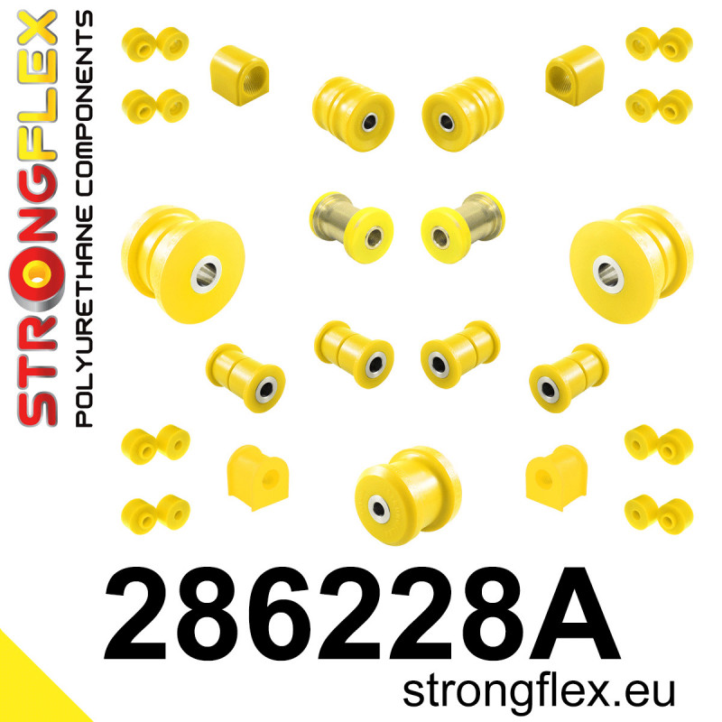 STRONGFLEX|286228A: Full suspension bush kit SPORT Nissan S-chassis 180SX/200SX 240SX Silvia IV 83-88 S12