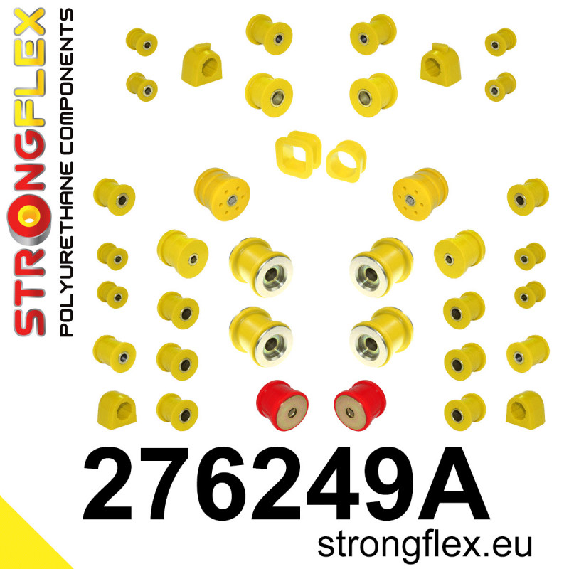 STRONGFLEX|276249A: Full suspension polyurethane bush kit SPORT Saab 9-2X 04-06 Subaru Forester I 97-02 SF Impreza 92-00 GM GC