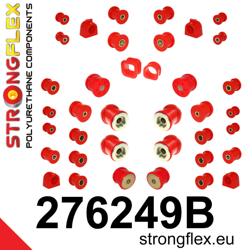 STRONGFLEX|276249B: Full suspension polyurethane bush kit Saab 9-2X 04-06 Subaru Forester I 97-02 SF Impreza 92-00 GM GC GF II