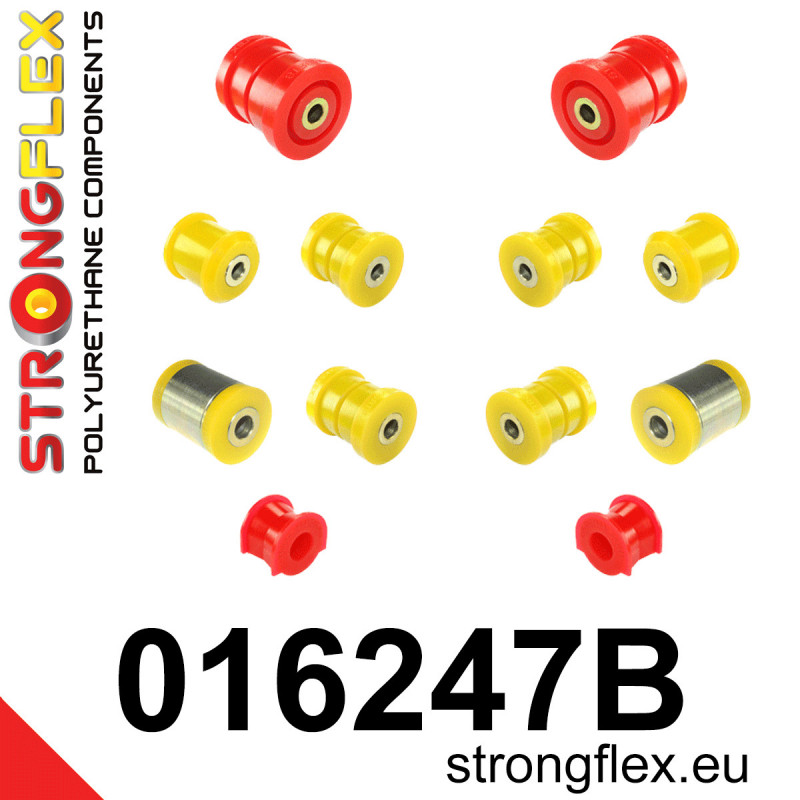 STRONGFLEX|016247B: Hinterachsbuchsen Satz Alfa Romeo 159 05-11 type 939 Brera 05-10 Spider