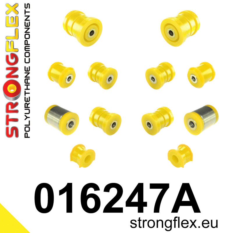 STRONGFLEX|016247A: Rear suspension bush kit SPORT Alfa Romeo 159 05-11 type 939 Brera 05-10 Spider