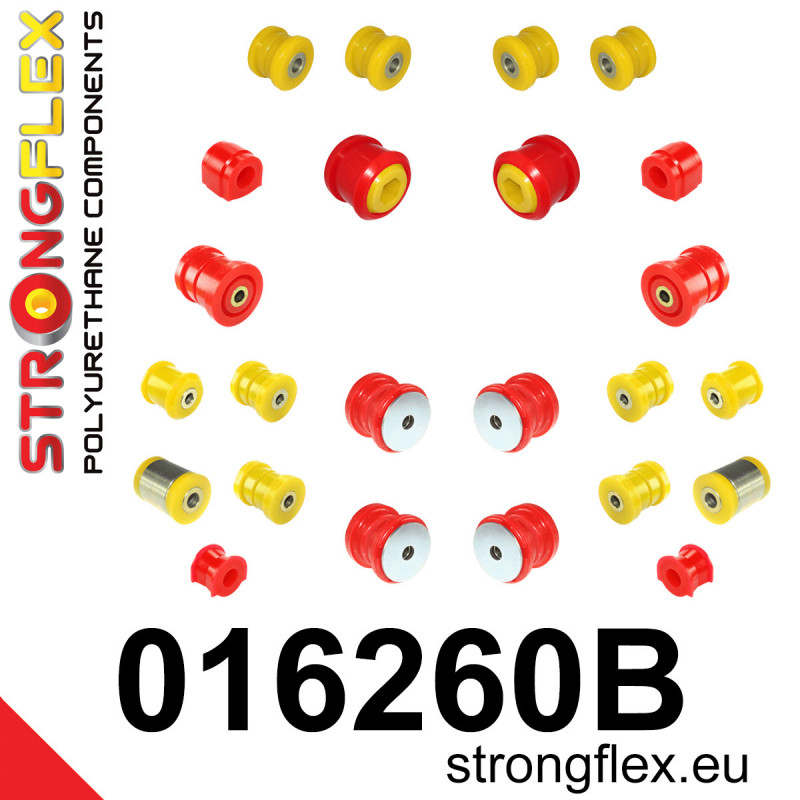 STRONGFLEX|016260B: Full suspension polyurethane bush kit Alfa Romeo 159 05-11 type 939 Brera 05-10 Spider