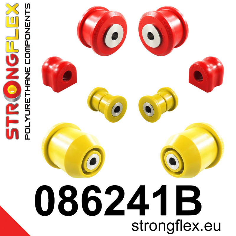 STRONGFLEX|086241B: Front suspension and ream beam bush kit Honda Civic IX 12-17 FK/FG FA FD