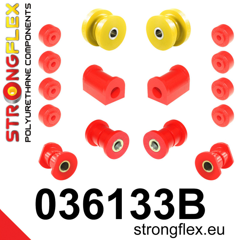 STRONGFLEX|036133B: Front suspension bush kit BMW Seria 6 I 76-89 E24 75-82 E3/E9 68-77 Series 5 72-81 E12