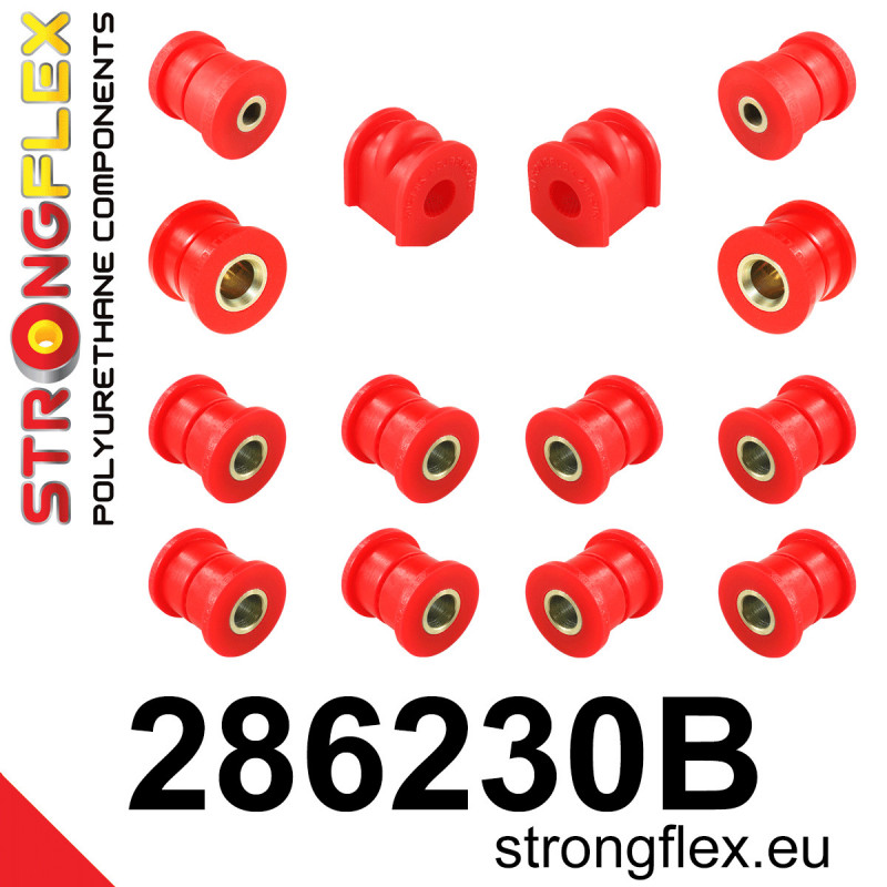 STRONGFLEX|286230B: Hinterachsbuchsen Satz Nissan Primera I 90-98 P10 Infiniti G G20 91-96