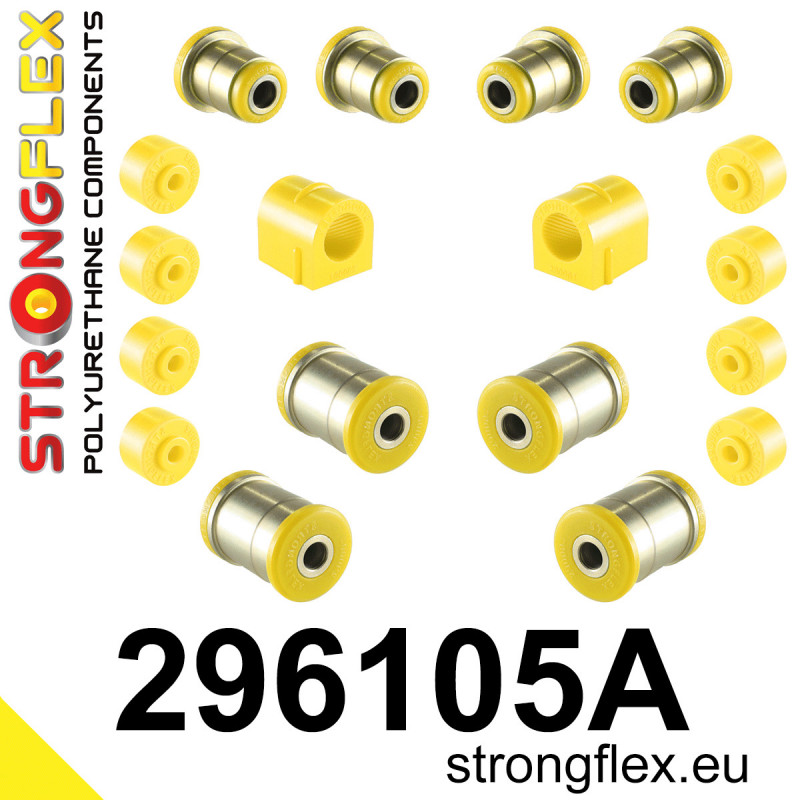 STRONGFLEX|296105A: Front suspension bush kit SPORT Pontiac Fiero 83-87 88-88